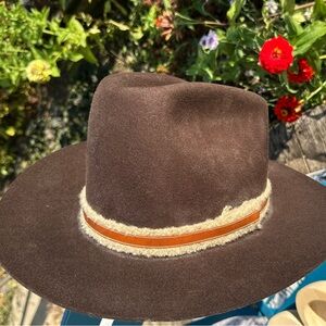 Vintage Trail Boss Western Cowboy Boggs Hat 100% Wool